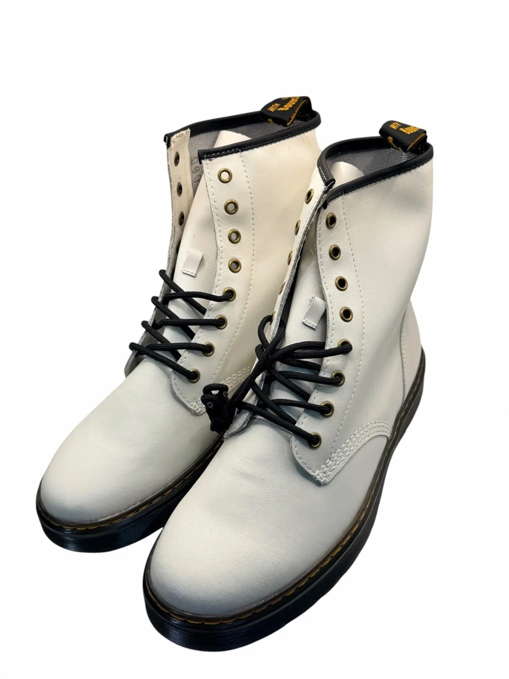 Dr. Martens Zavala White 8-Eye Boots Men’s Size 12 US / UK 11 / EU 46